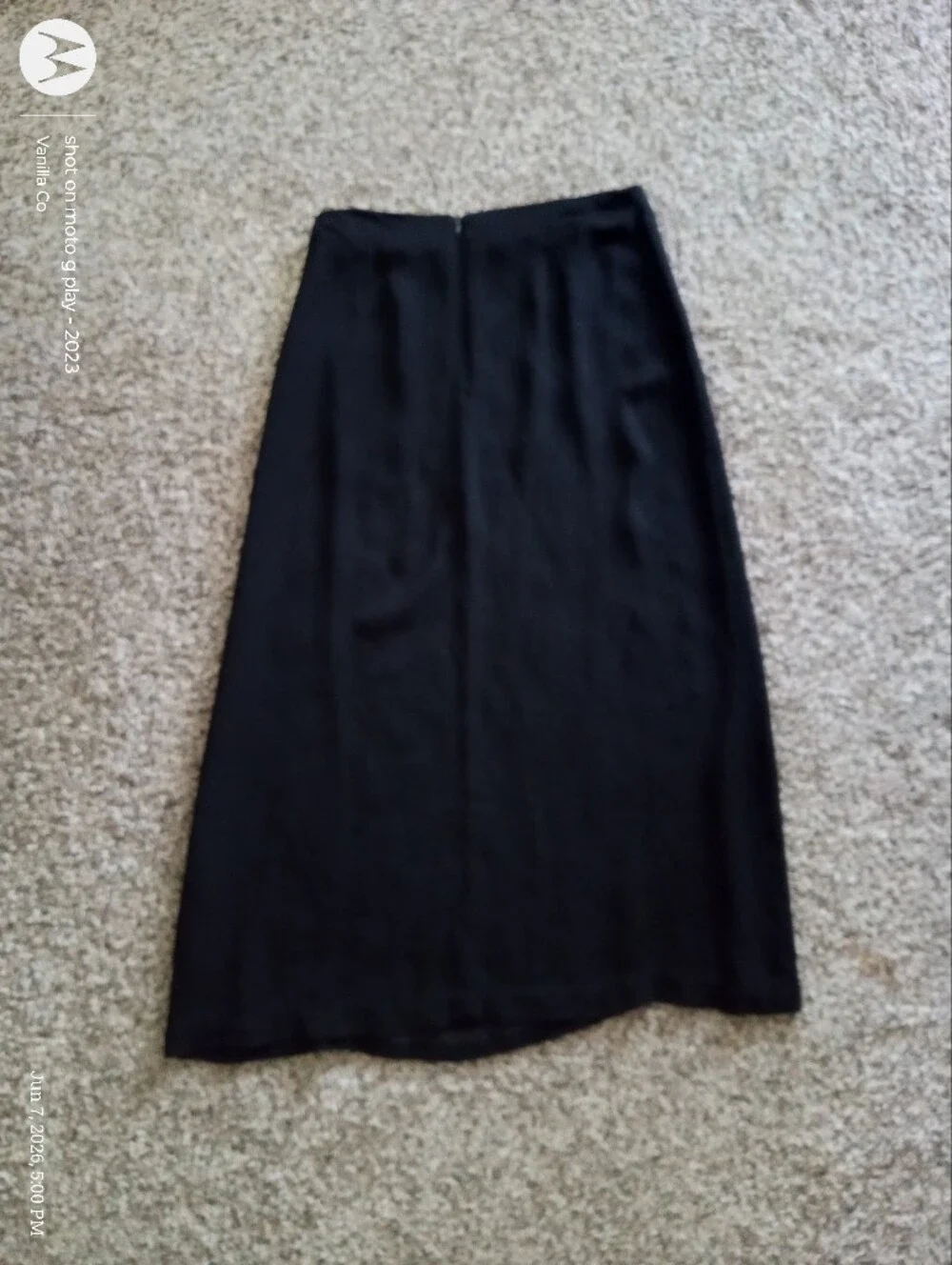 Ralph Lauren High Rise Maxi Skirt Black 8 Petite Medium - Picture 4 of 10